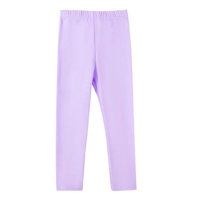 HILEELANG Toddler Kids' Fall & Winter Leggings Ages 1 - 14Y 95% Cotton + 5% Spandex Soft & Skin - Friendly Stretchy & Non - Binding Colors Light Gray, Violet, Dark Rose Red