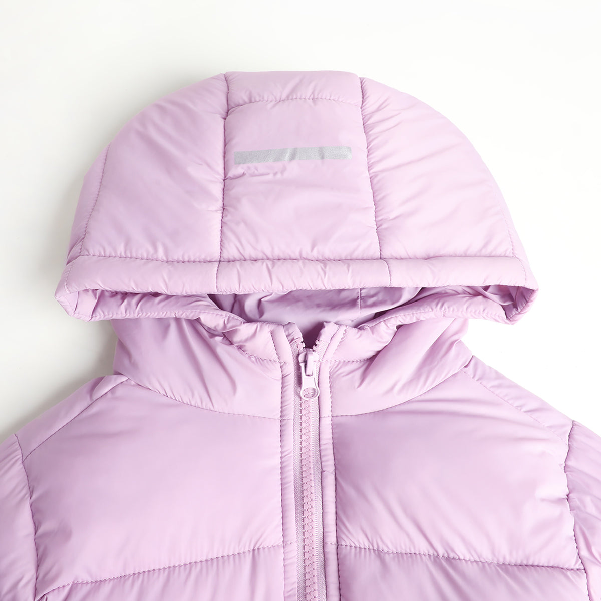 HILEELANG Kids Hooded Lightweight Puffer Jacket, ILEELANG Boys Girls Warm Quilted Winter Coat Lavender Purple