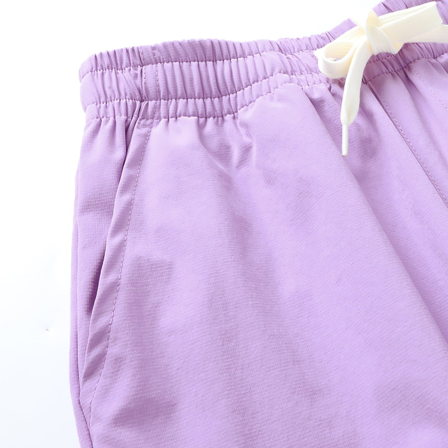 HILEELANG Kids Girl Quick-Dry Cargo Pants Lightweight 4-Way Stretch Outdoor Joggers for Girls Lavender