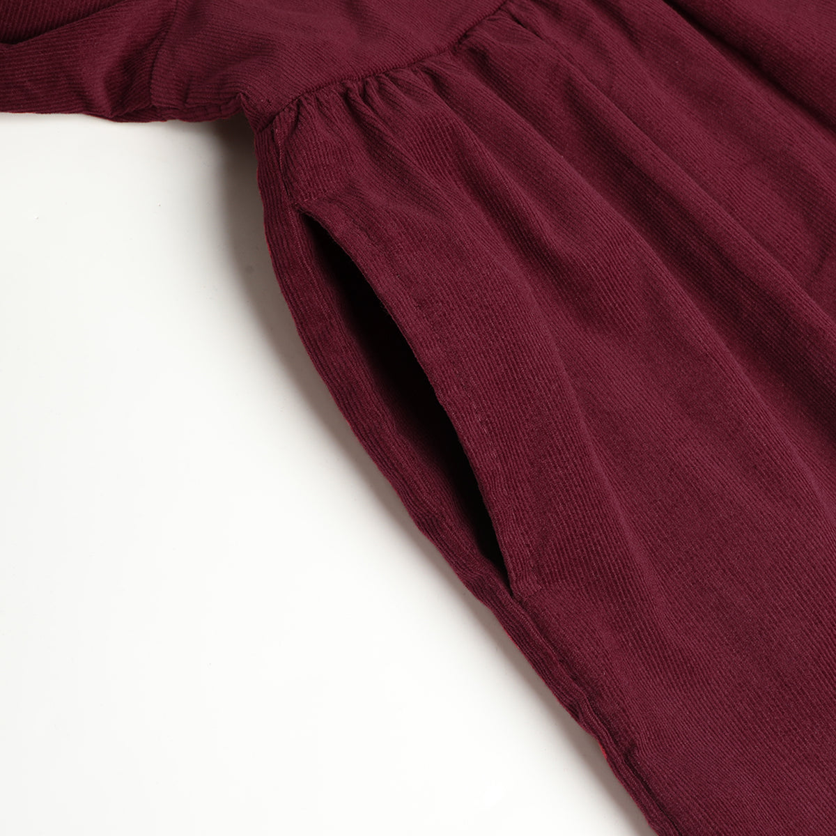 HILEELANG Toddler Girls 100% Cotton Long Sleeve Dress, Ruffle Peter Pan Collar Button Front Casual Dress, Burgundy Red