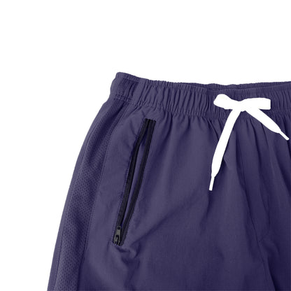 HILEELANG 5-15T Boys 2-Pack Quick Dry Athletic Sweat Shorts, Elastic Waist Active Shorts with Zipper Pockets for Kids Youth