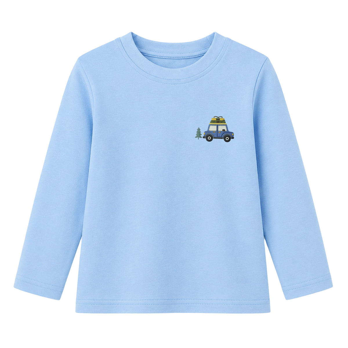 HILEELANG Boys Long Sleeve Shirts 3 Pack Cotton Tees Adventure Mix