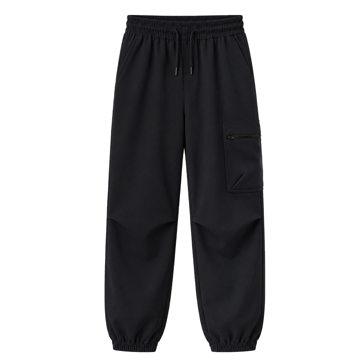 HILEELANG Kids Zip Pocket Cargo Sweatpants Jogger Pants, Single Piece