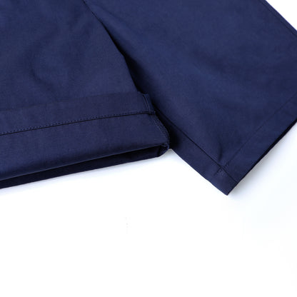 HILEELANG 5-15 Years Boys School Uniform Shorts 2 Pack Flat Front Twill Chino Shorts with Real Pockets Zipper Fly & Belt Loops Navy Blue