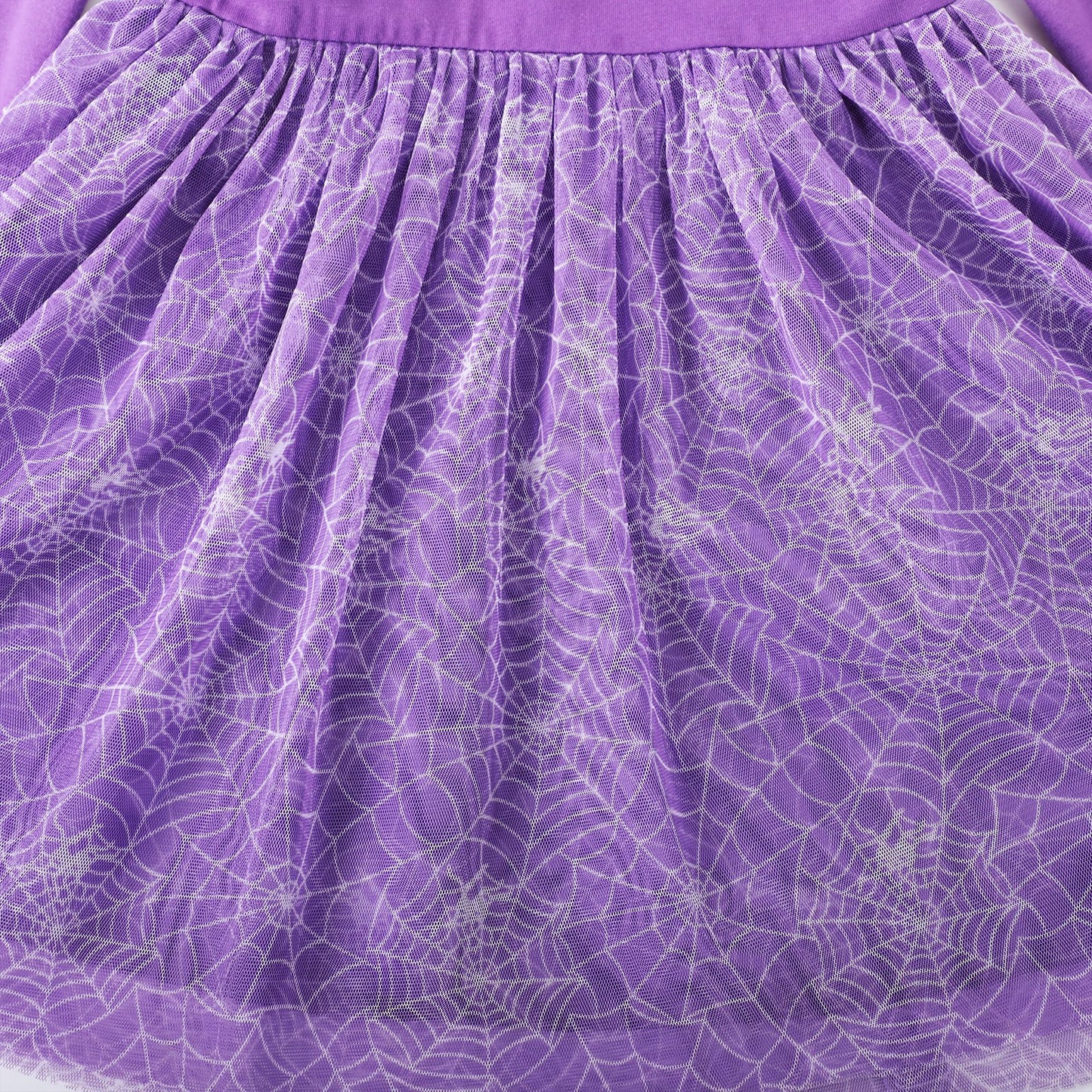 HILEELANG Toddler Girls Halloween Dress 2–7Y, Long Sleeve Pumpkin Ghost Black Cat Print Tulle Skirt with Witch Hat 2 years old