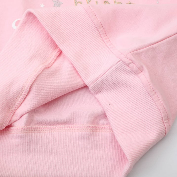 HILEELANG Toddler Girl Sweatshirts Pink Christmas trees Printed Cotton Casual Crew Neck Long Sleeve Tops Shirt