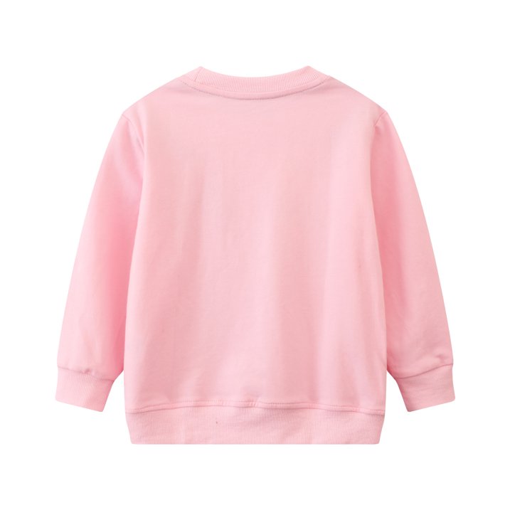 HILEELANG Toddler Girl Sweatshirts Pink Christmas trees Printed Cotton Casual Crew Neck Long Sleeve Tops Shirt