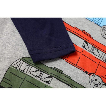 HILEELANG Toddler Boys Long Sleeve T-Shirt Cotton Casual Winter Crewneck Basic Active Tops Tee Tunic Shirts 3 Packs