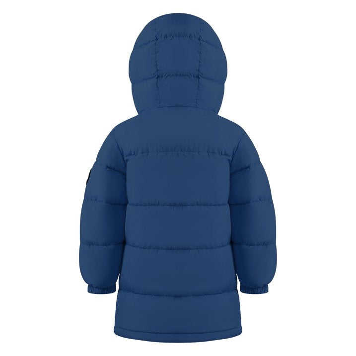 HILEELANG Toddler Boy Girl Winter Puffer Jackets Coats Navy Blue Hooded Light Weight Warm Padded Outerwear