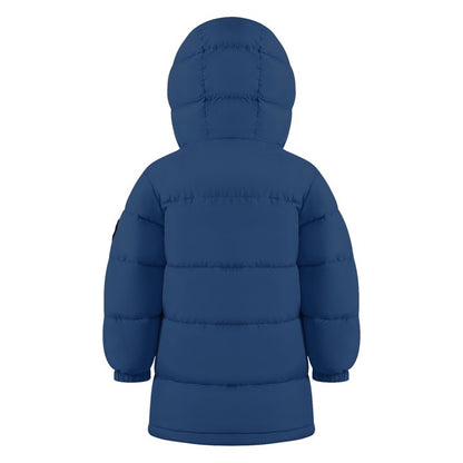 HILEELANG Toddler Boy Girl Winter Puffer Jackets Coats Navy Blue Hooded Light Weight Warm Padded Outerwear