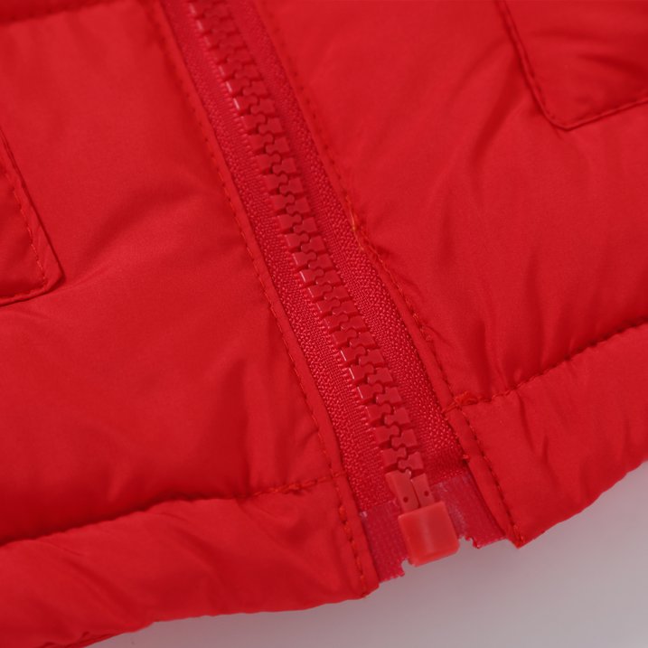 HILEELANG Toddler Boy Girl Winter Puffer Jackets Coats Christmas Red Hooded Light Weight Warm Padded Outerwear