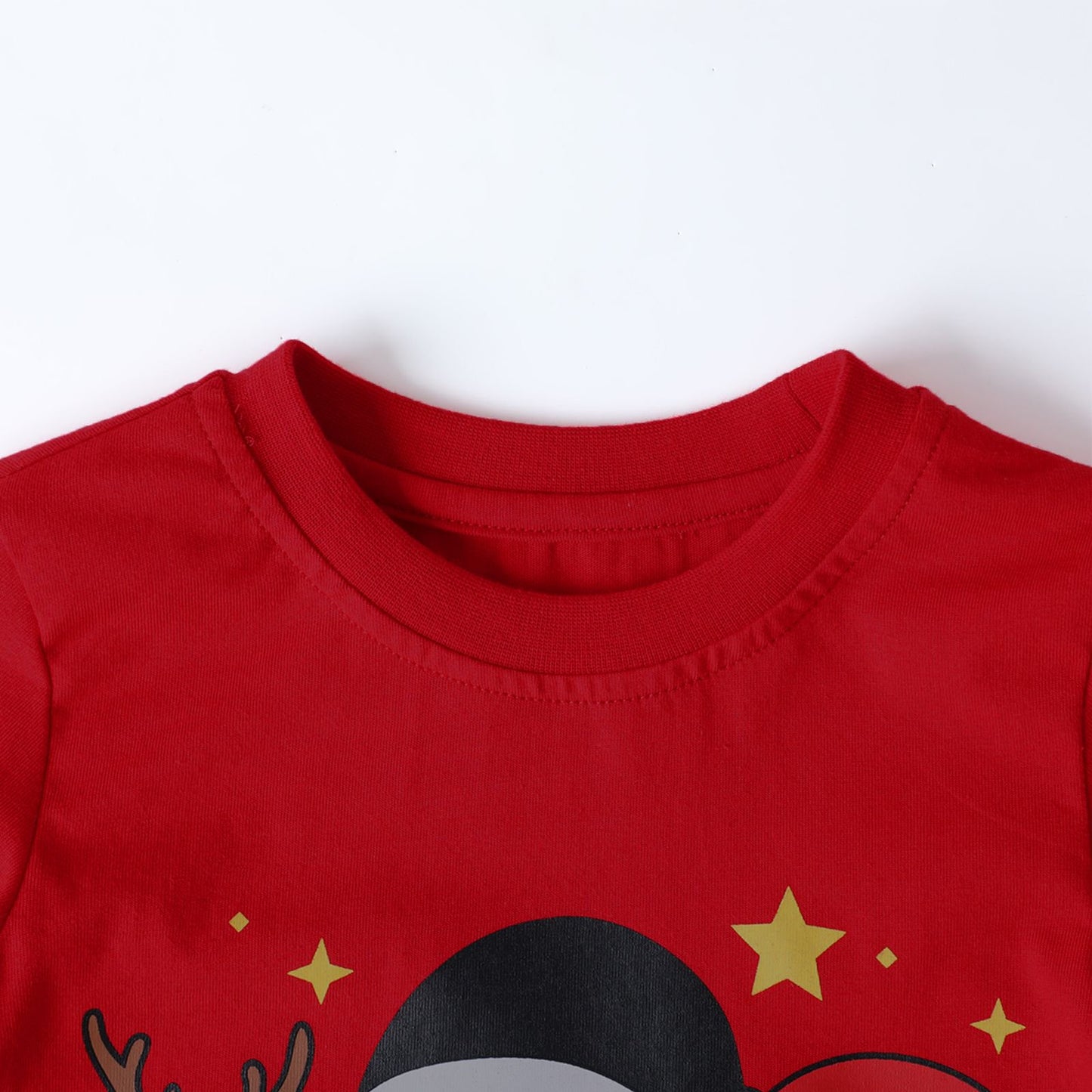 HILEELANG Kids Christmas Sweatshirt, Cotton Pullover Holiday Top with Santa Claus, Snowman and Reindeer Print, Unisex Long Sleeve Shirt for Toddler Boys Girls