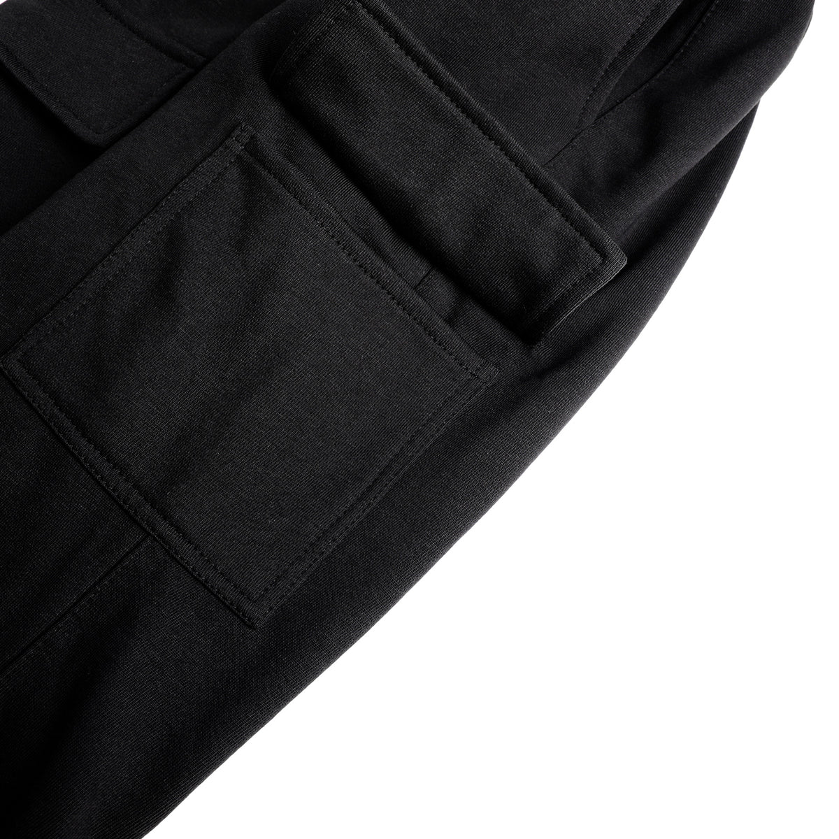 HILEELANG Big Boys Girls Black Wide Leg Cargo Sweatpants Fleece Pants