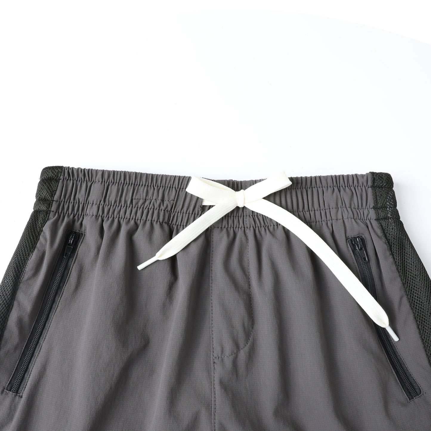HILEELANG 5-15T Boys 2-Pack Quick Dry Athletic Sweat Shorts, Elastic Waist Active Shorts with Zipper Pockets for Kids Youth