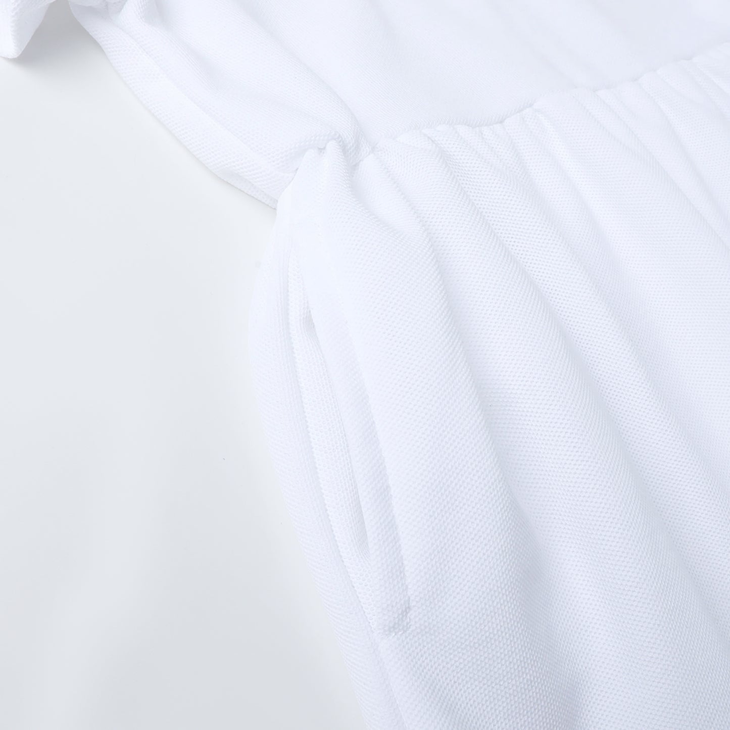 HILEELANG 4-13T Little Girls' white Short Sleeve Polo Dress with Pockets, School Uniform Casual Dress for Kids