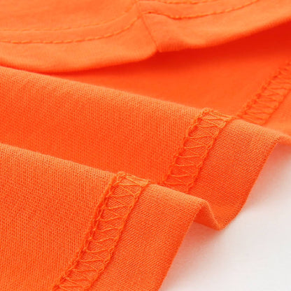 HILEELANG Toddler Boy Summer Short Clothes Sets Outfits Easter Cotton Orange Crab Shirts Shorts Playwear