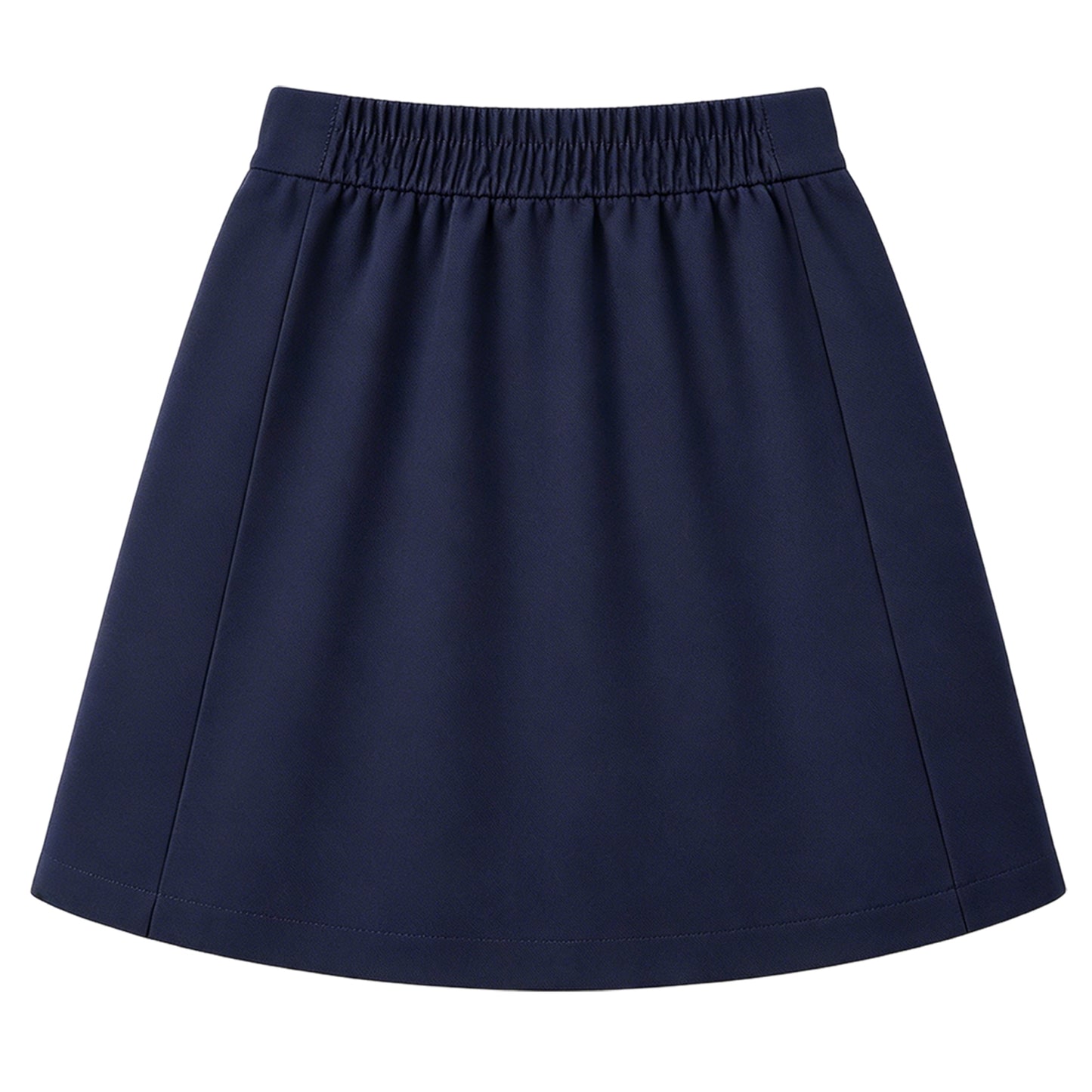 HILEELANG 4-13 Little Big Girls Skort Navy with Built-in Shorts School Uniform Twill Scooter Skirt Elastic Waist A Line with Pockets for Kids