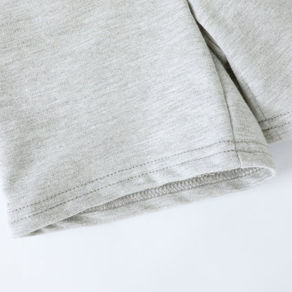 HILEELANG Toddler Boys' Cotton Shorts 3-Pack with Pockets, khaki/Grey/Navy