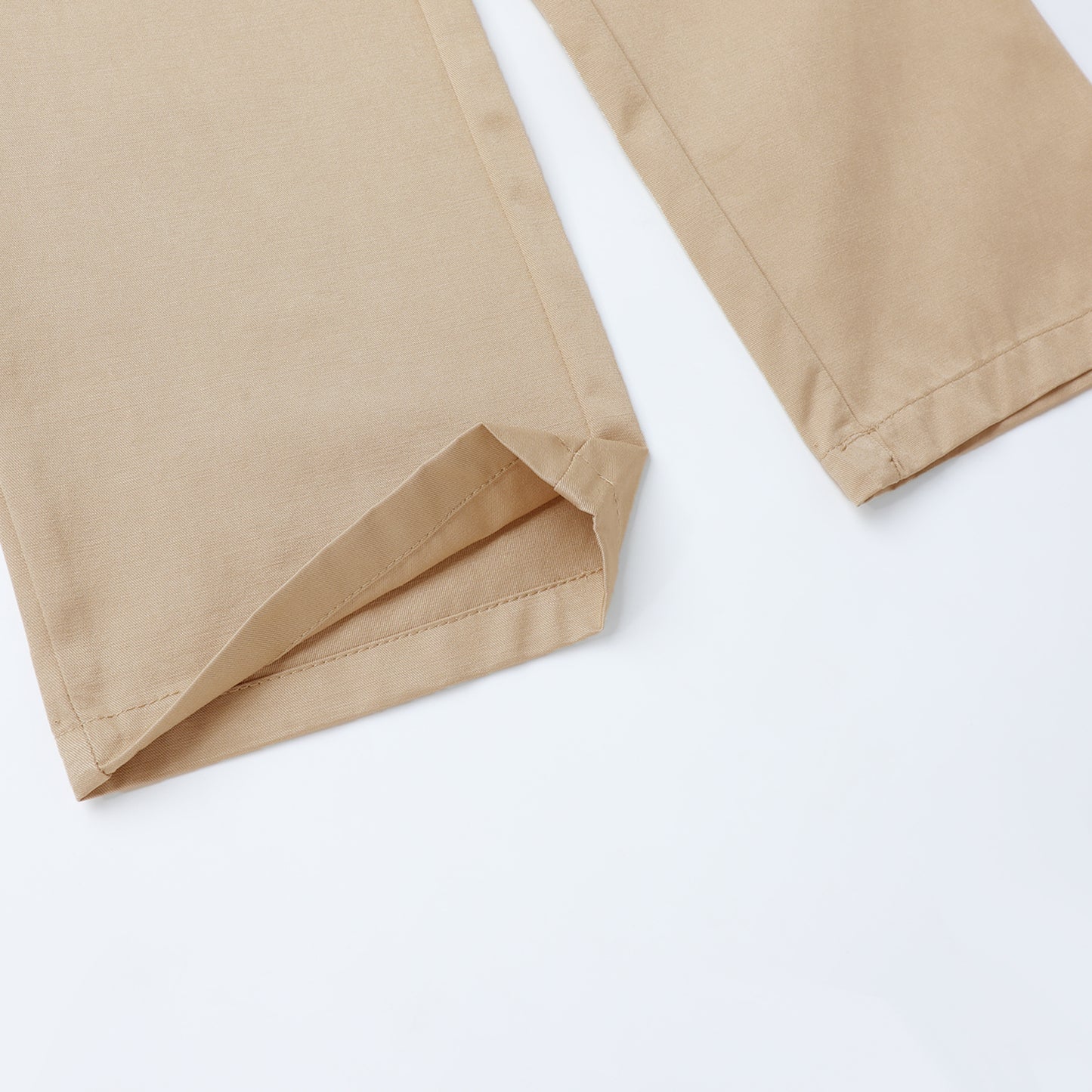 HILEELANG 4-15 Little/Big Boys and girls Chino Pants Straight Leg Button Front Twill School Uniform Everyday Wear Khaki 1 Pack