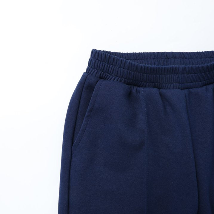 HILEELANG Girls Flare Pants Stretch Sweatpants Pull On with Pockets Navy