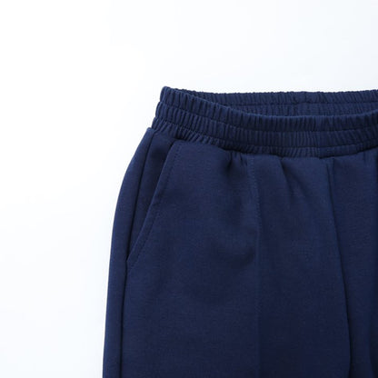 HILEELANG Girls Flare Pants Stretch Sweatpants Pull On with Pockets Navy