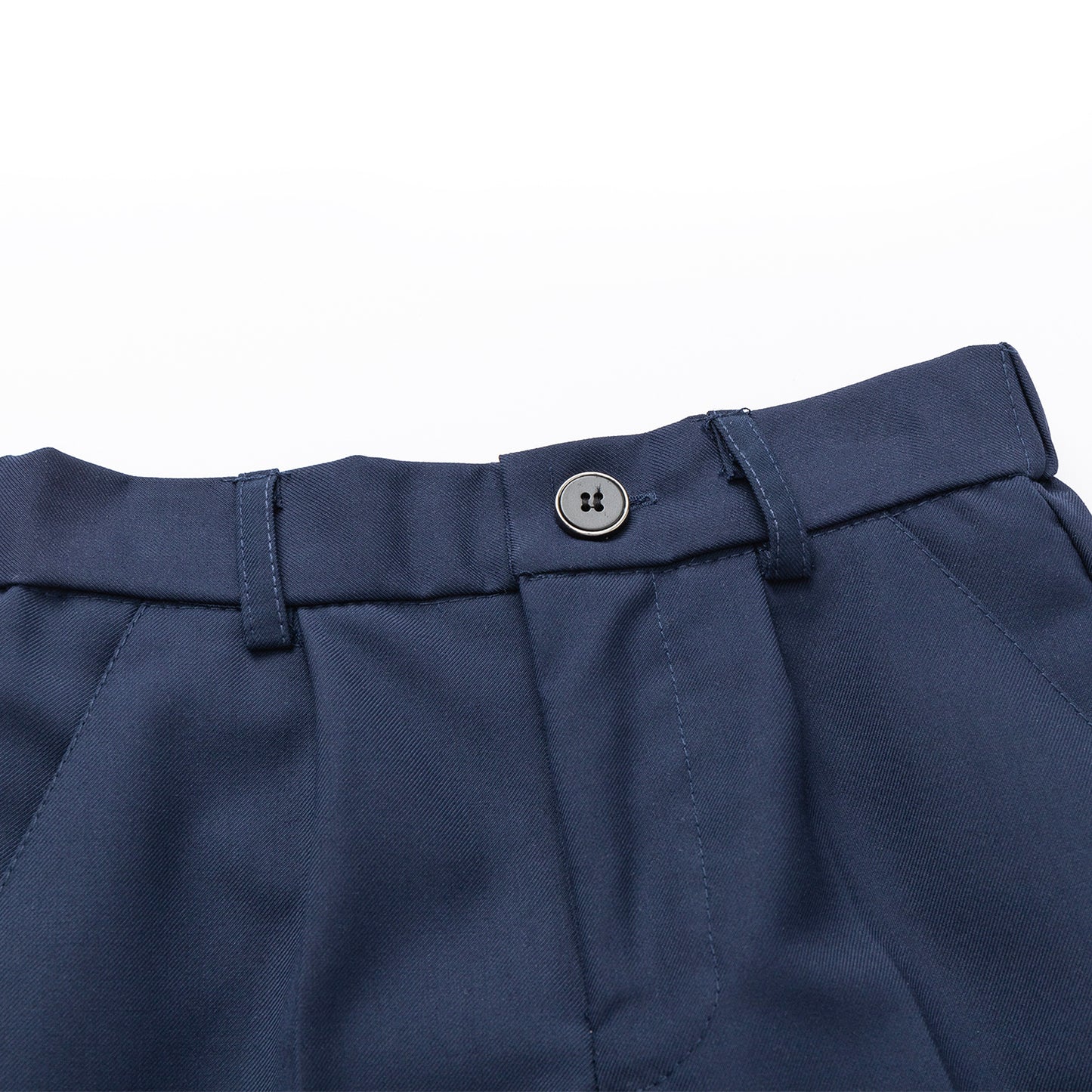 HILEELANG 1PC Little Boys Girls School Uniform Pants Navy Blue Kids Wrinkle-Free Dress Slacks Elastic Back Waist Classic Fit Pull-On Trousers for Students