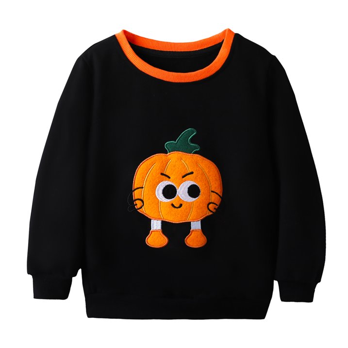 HILEELANG Toddler Boys Girls（12M-7T) BlackPumpkin Sweatshirt – Halloween & Thanksgiving Pullover Tops for Boys Girls, Cute Autumn Outfit