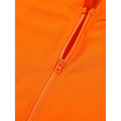 HILEELANG 4-12 Toddler/Little/Big Boys Girls Orange Solid Color Zip Up Hoodie