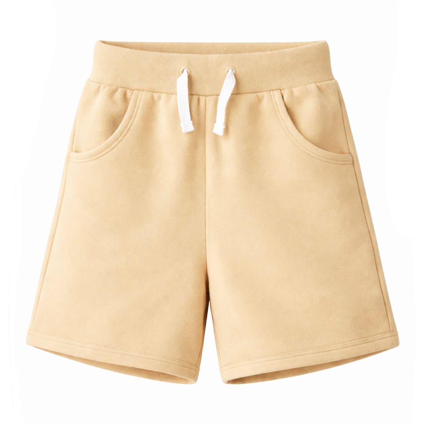HILEELANG Toddler Boys' Cotton Shorts 3-Pack with Pockets, khaki/Grey/Navy