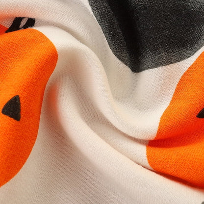 HILEELANG Toddler Boy Sweatshirts Halloween Pumpkin Bat Crewneck Pullover Cotton Autumn Top Shirts