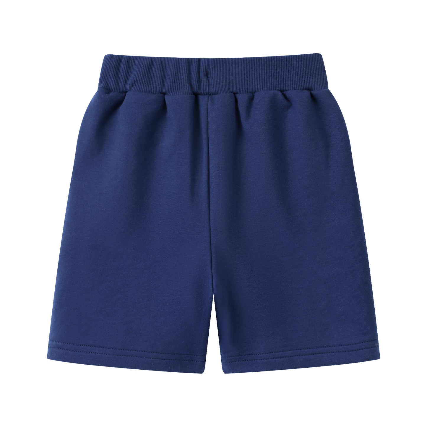HILEELANG Toddler Boys' Cotton Shorts 3-Pack with Pockets, Grey/Black/Navy