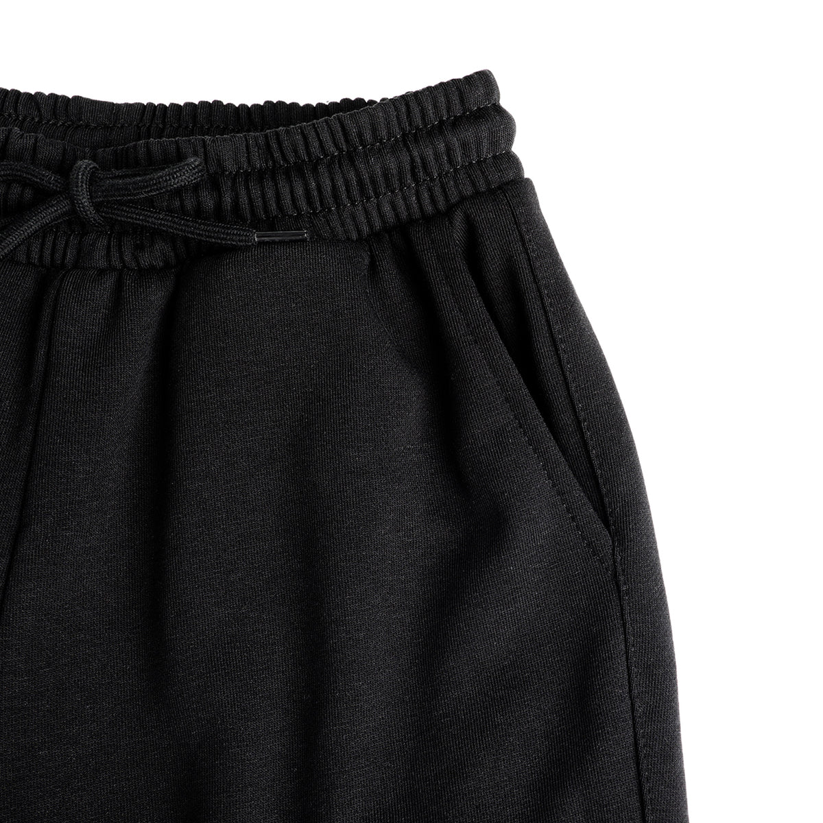 HILEELANG Big Boys Girls Black Wide Leg Cargo Sweatpants Fleece Pants