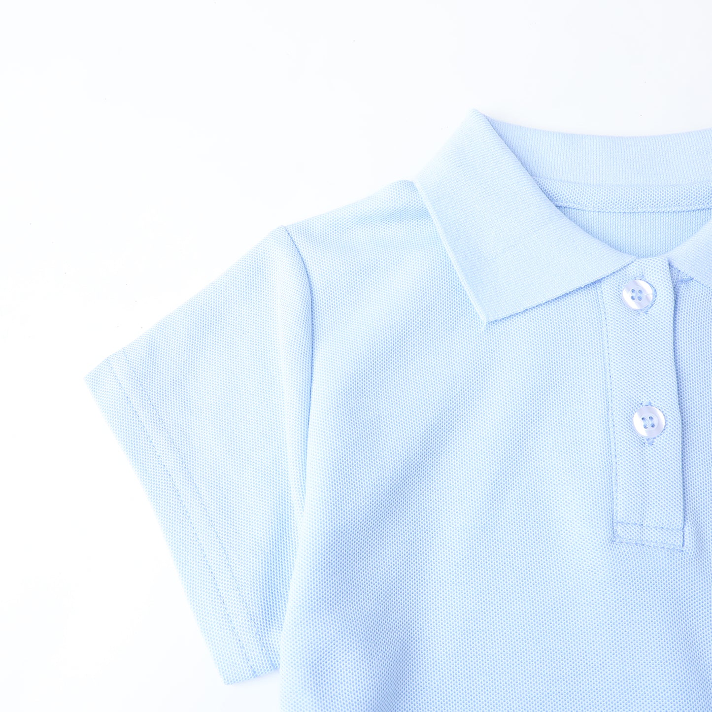 HILEELANG 4-13T Little Girls' Cambridge blue Short Sleeve Polo Dress with Pockets, School Uniform Casual Dress for Kids