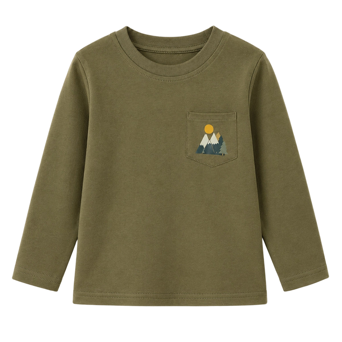 HILEELANG Boys Long Sleeve Shirts 3 Pack Cotton Tees Adventure Mix