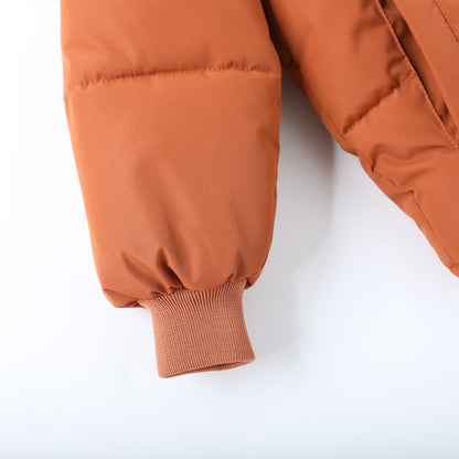 HILEELANG Toddler Baby Kids Winter Puffer Jacket with Detachable Hood and Faux Fur Trim – Warm Windproof Water-Resistant Coat for Boys and Girls