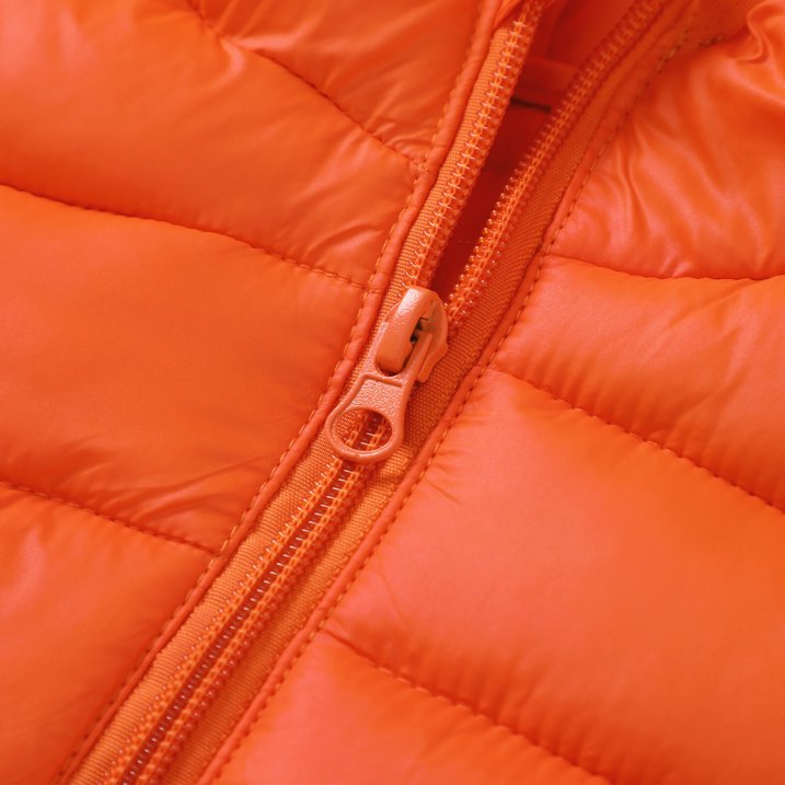 HILEELANG Toddle Boy（3-10Y) Winter Hooded Puffer Jackets Coats Light Weight Outerwear Orange