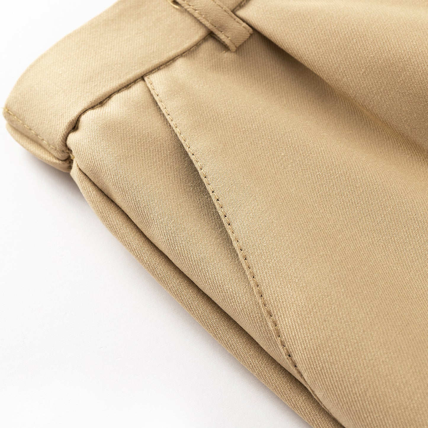 HILEELANG 1PC Little Boys Girls School Uniform Pants Khaki Kids Wrinkle-Free Dress Slacks Elastic Back Waist Classic Fit Pull-On Trousers for Students