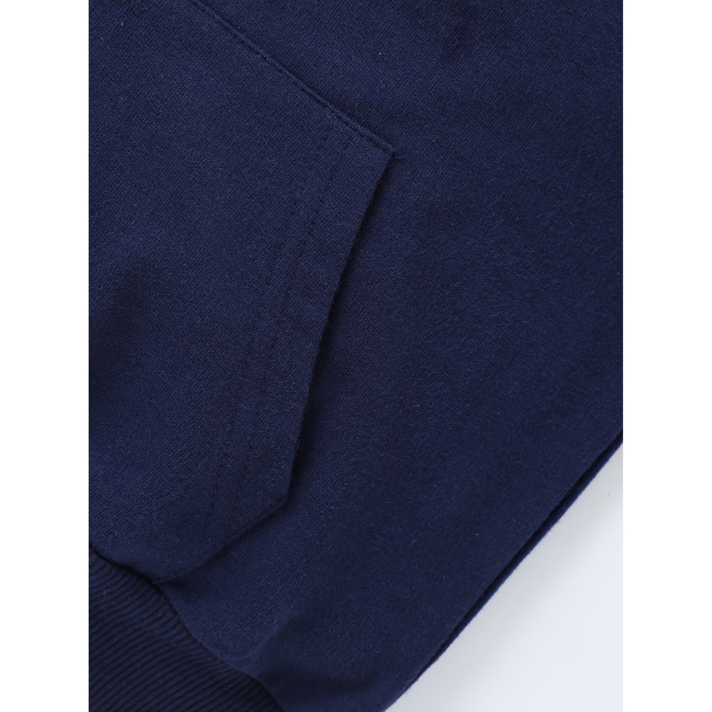 HILEELANG 4-12 Toddler/Little/Big Boys Girls Navy Solid Color Zip Up Hoodie