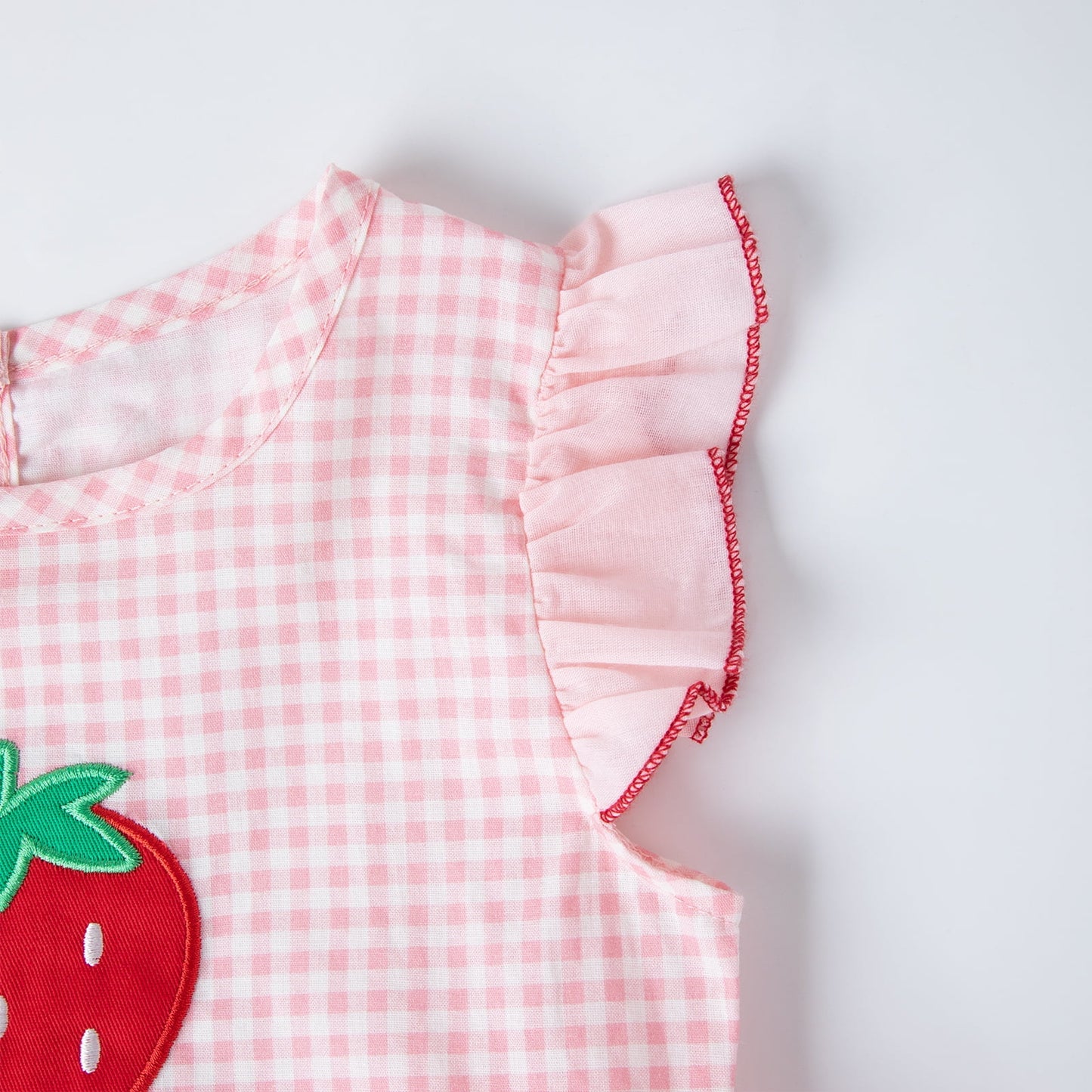 HILEELANG Toddler Girls 2–7T Cotton Summer Dress, Flutter Sleeve Strawberry Graphic Casual Dress