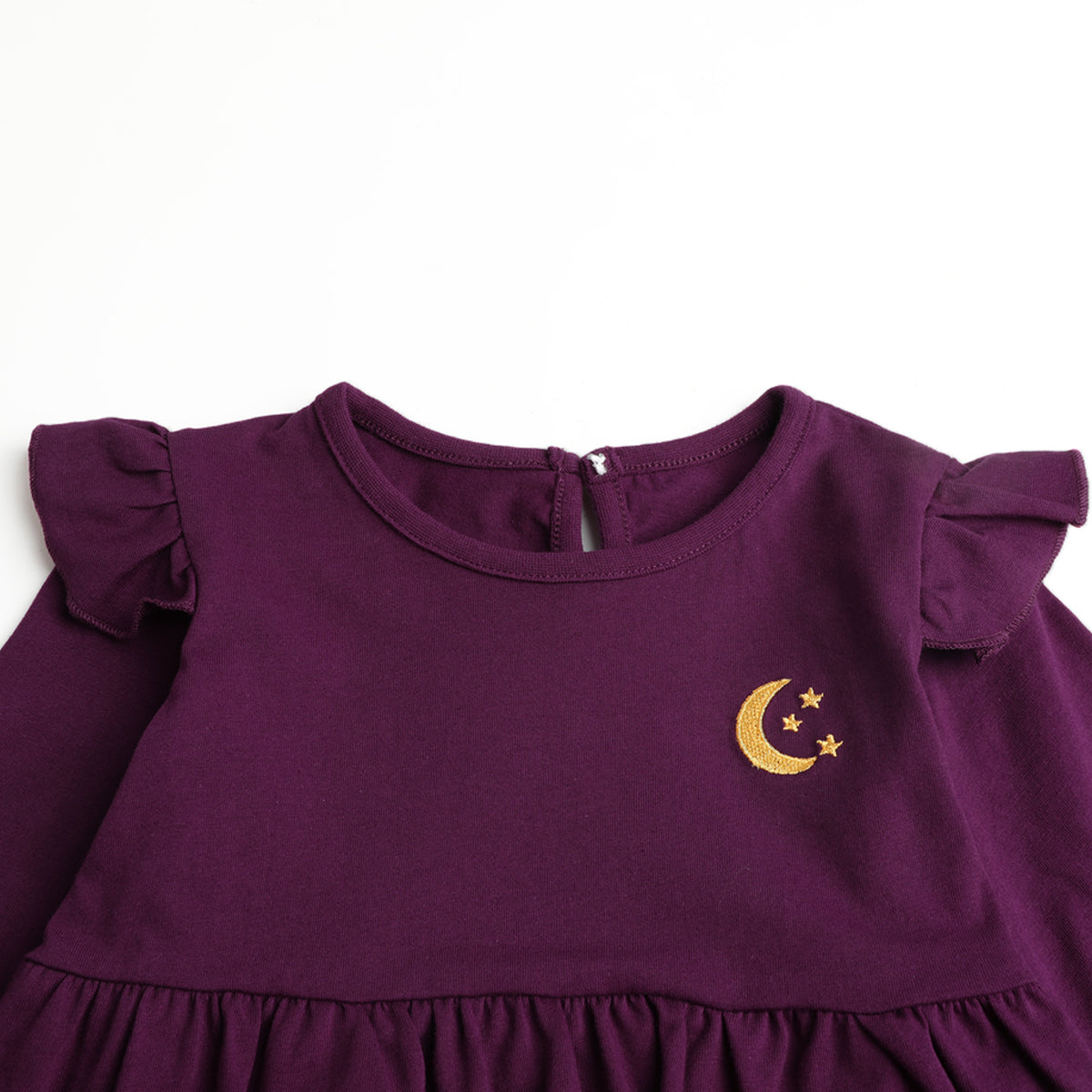 HILEELANG  Girls Black Cat Moon Dress, Long Sleeve 2-7Y