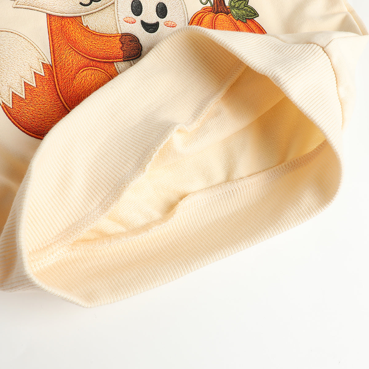 HILEELANG Toddler Boys Fox and Ghost Halloween Graphic Sweatshirt, Long Sleeve Crewneck Pullover Top, Sizes 2-7 Years