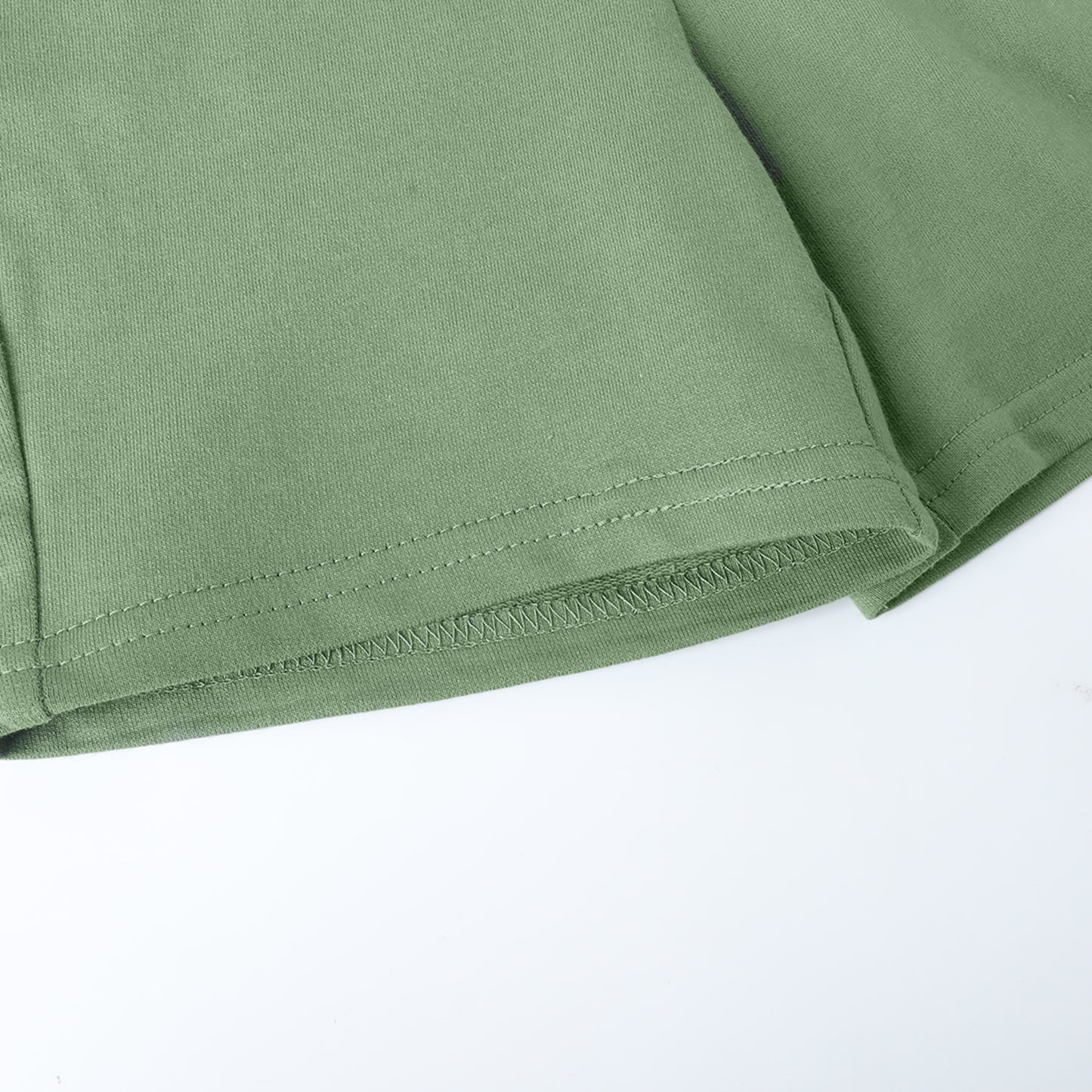 HILEELANG Toddler Boys' Cotton Shorts 3-Pack with Pockets, Grey/Green/Blue