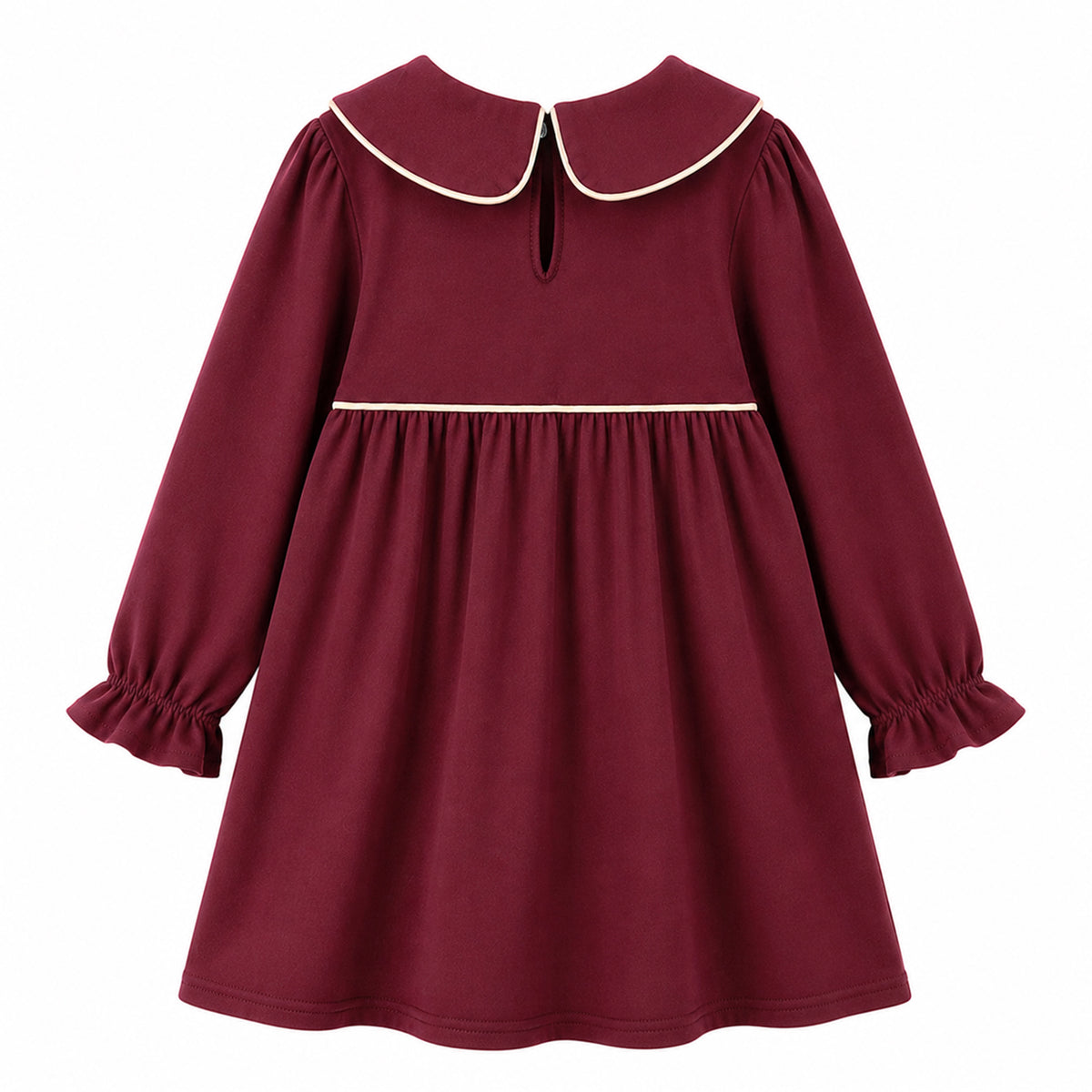 HILEELANG  Girls Peter Pan Collar Pinecone Dress 2-7Y