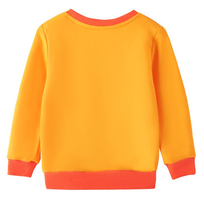 HILEELANG Toddler Boys Girls（12M-7T) OrangePumpkin Sweatshirt – Halloween & Thanksgiving Pullover Tops for Boys Girls, Cute Autumn Outfit