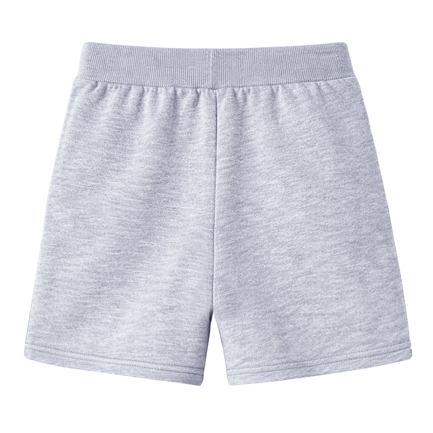 HILEELANG Toddler Boys' Cotton Shorts 3-Pack with Pockets, Grey/Black/Green