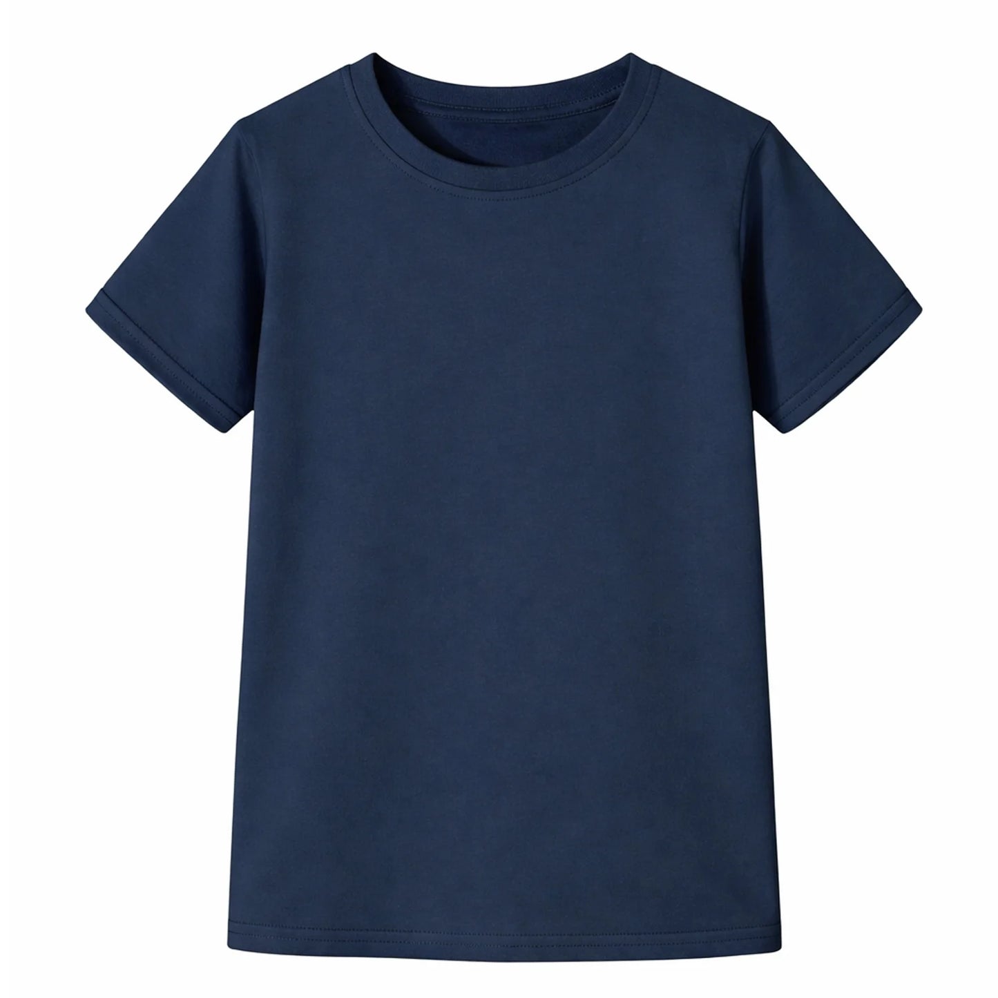 HILEELANG 4-13 Little Boys Light Blue Yellow Mint 100% Cotton Team Crew Camp 3-Pack Short Sleeve T Shirt Summer Tops