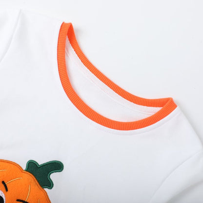 HILEELANG Toddler Boys Girls（12M-7T) WhitePumpkin Sweatshirt – Halloween & Thanksgiving Pullover Tops for Boys Girls, Cute Autumn Outfit