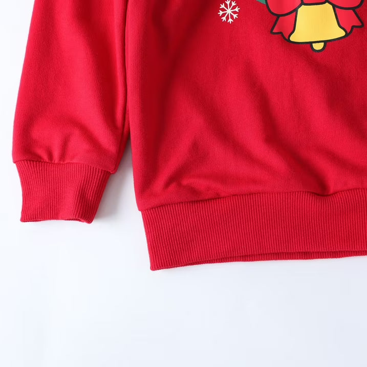 HILEELANG Toddler Boy Christmas Pullover and Sweatpants Set ,2 Piece with Deer and Snowflakes Applique, Fall Winter Cotton Clothes for Kids