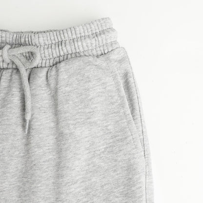 HILEELANG Big Boys Girls Heather Gray Wide Leg Cargo Sweatpants Fleece Pants