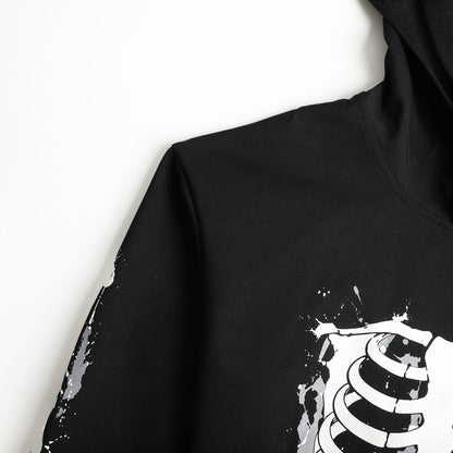 HILEELANG Kids Neon Skeleton Double Print Hoodie, Boys Girls